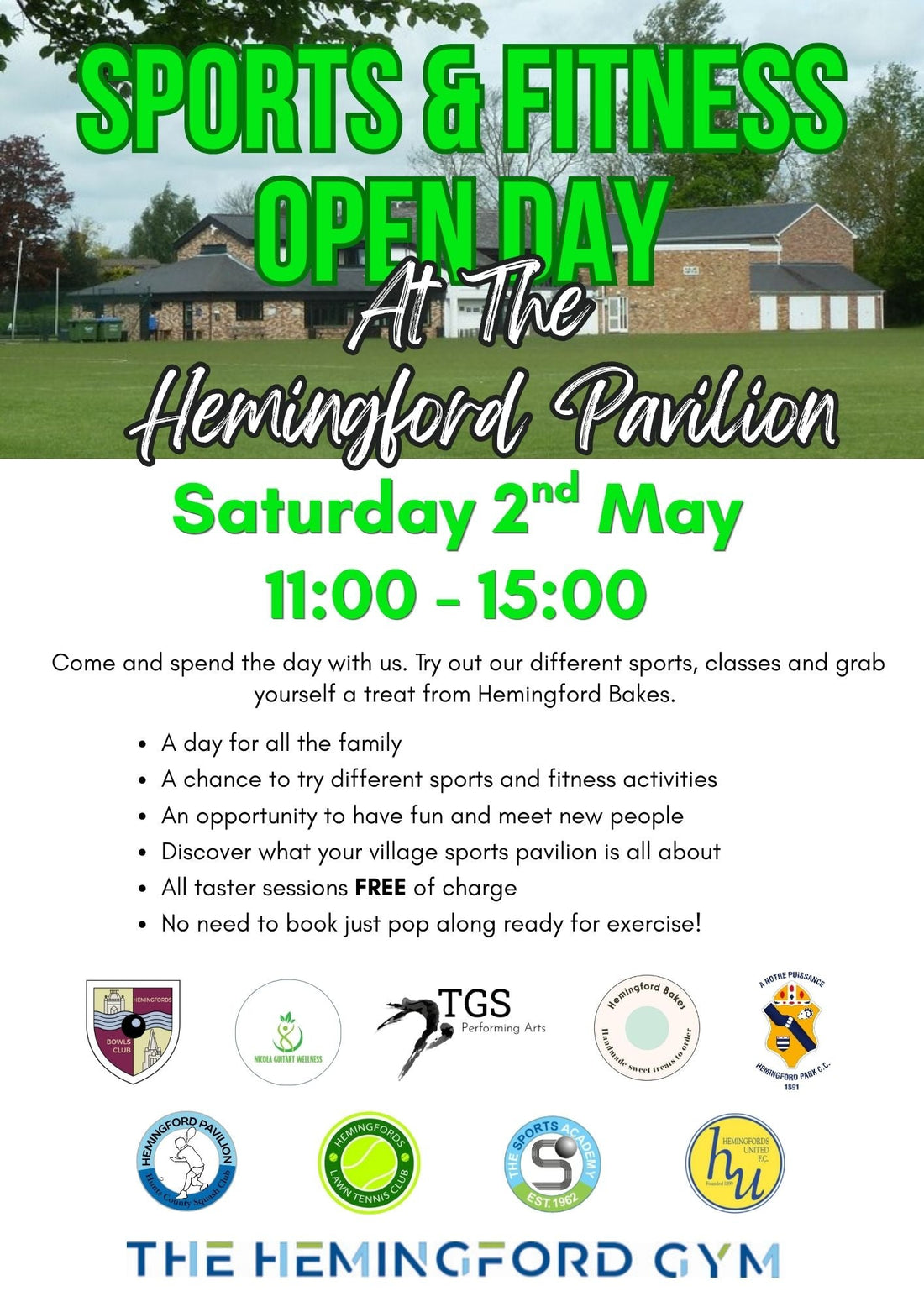 Open Day 2nd May!