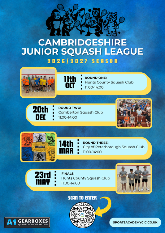 Cambridgeshire Junior Squash League 2026/2027